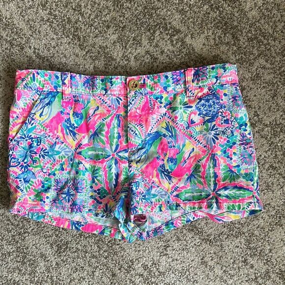 Lilly Pulitzer Girls Shorts 14 - Picture 1 of 7